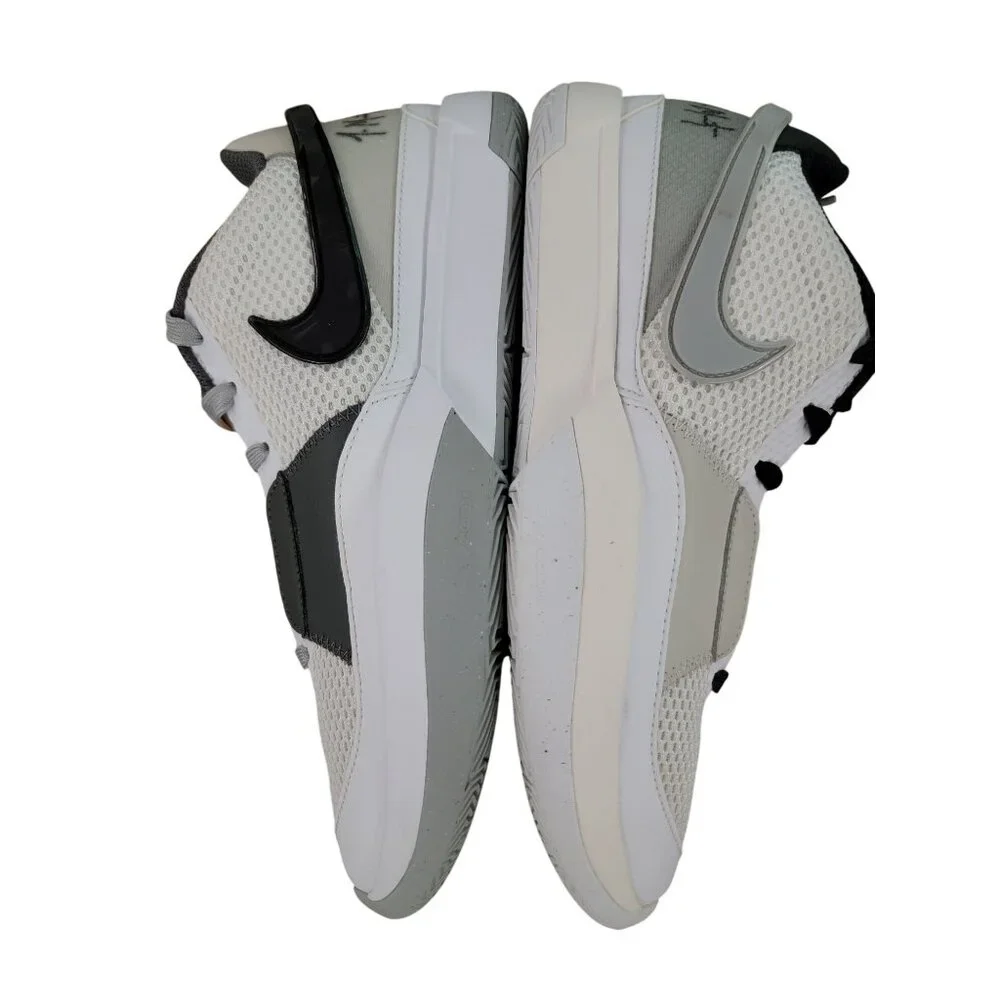 Nike Zoom Freak 4 Basketball Shoes Size 8 White & Gray Mesh Mens - Picture 2 of 9